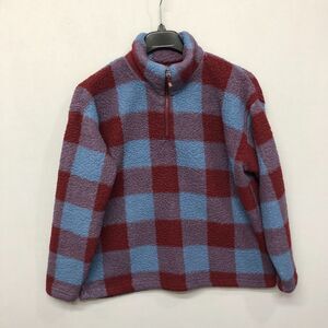 Eddie Bauer Women Faux Fur Fleece Teddy Sweater Top Size XL X-Large M192 -19